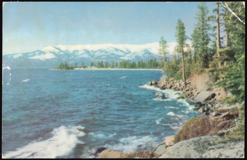 Lake Tahoe Shoreline, Sierra Nevada Mountains California