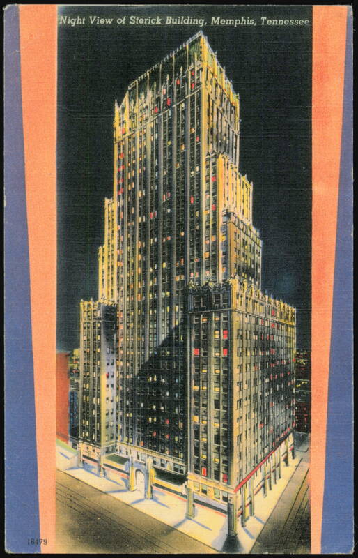 Sterick Building Night View, Memphis, Tennessee