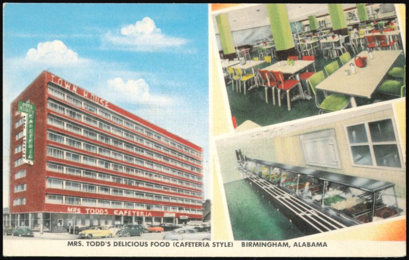 Mrs. Todd's Cafeteria, Town House, Birmingham, Alabama