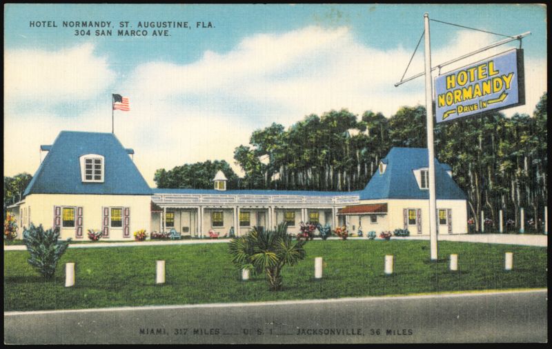 Hotel Normandy, 304 San Marco Ave. St. Augustine Florida