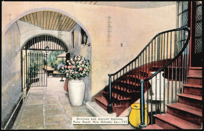 Driveway and Ancient Stairway, Patio Royal New Orleans Louisiana