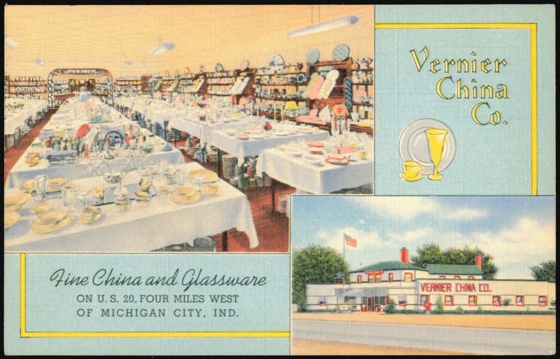 Vernier China Co. Fine China and Glassware Showroom Michigan City Indiana
