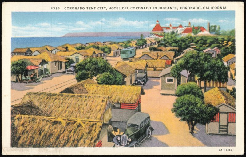 Coronado Tent City and Hotel del Coronado California