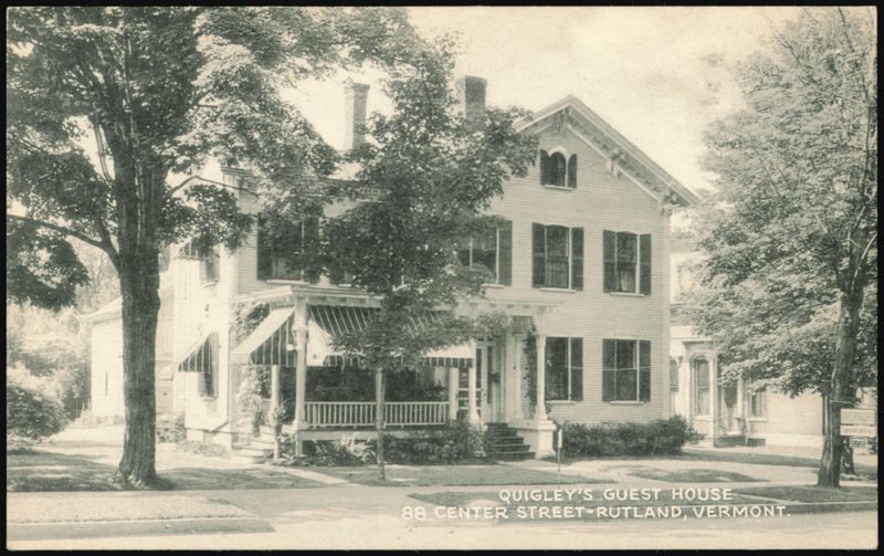 Quigley's Guest House, 88 Center Street Rutland Vermont
