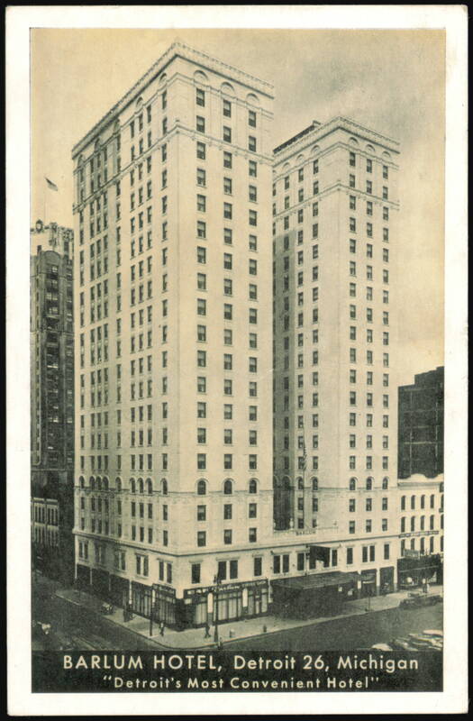 Barlum Hotel, Detroit's Most Convenient Hotel Michigan