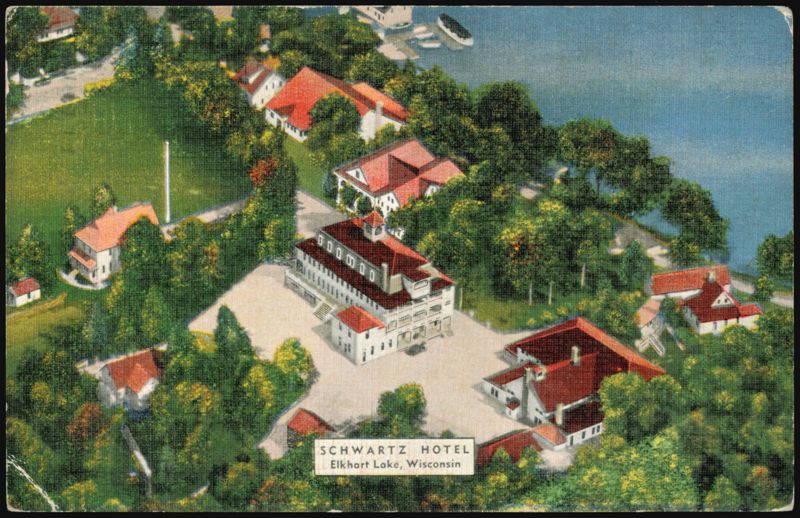 Schwartz Hotel, Elkhart Lake, Wisconsin Summer Resort