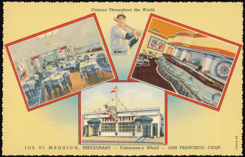 Joe DiMaggio's Restaurant, Fisherman's Wharf San Francisco California