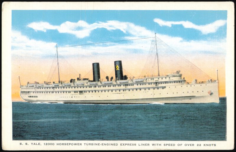 S.S. Yale, 12000 Horsepower Turbine-Engined Express Liner