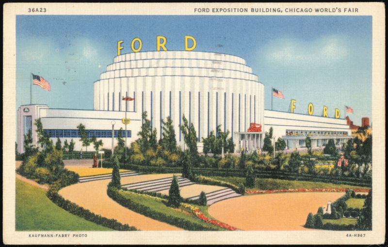 Ford Exposition Building, Chicago World's Fair 1934 Illinois
