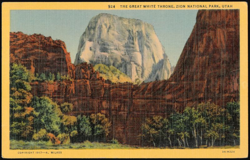 The Great White Throne, Zion National Park, Utah A. Wilkes