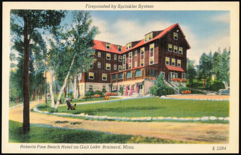Roberts Pine Beach Hotel on Gull Lake Brainerd Minnesota