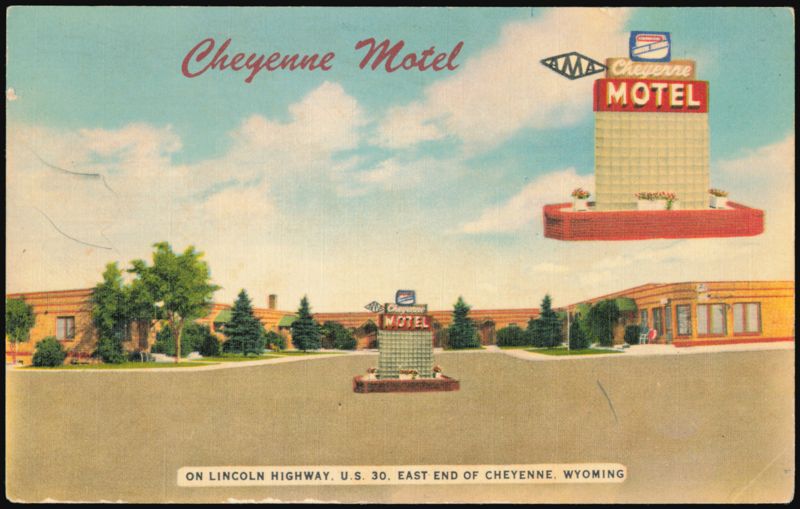 Cheyenne Motel, Lincoln Highway, U.S. 30 Wyoming