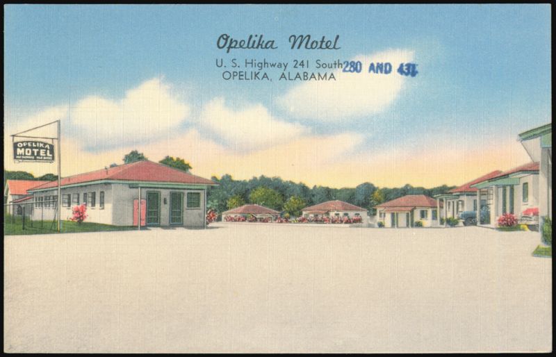 Opelika Motel, U.S. Highway 241 South, Alabama
