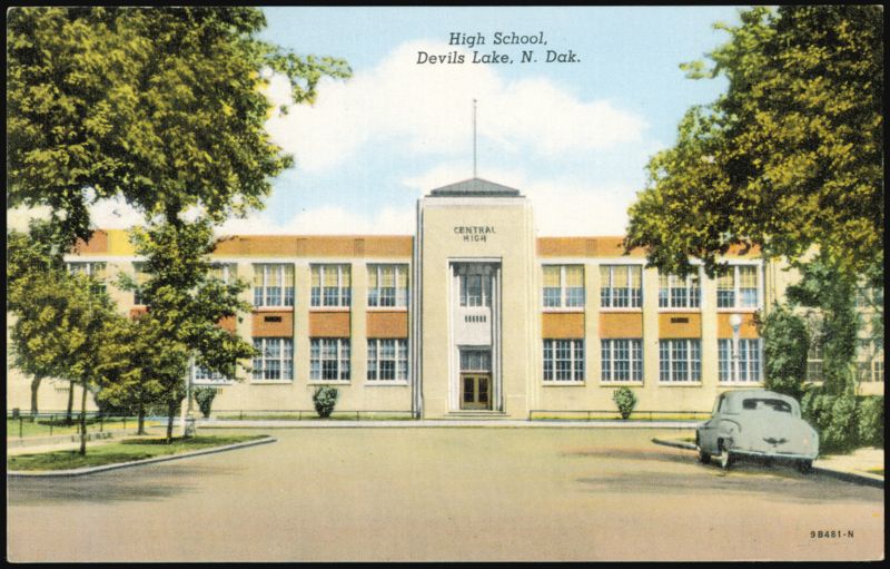 Central High School Building, Devils Lake, North Dakota