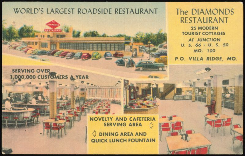 The Diamonds Restaurant, World's Largest Roadside Restaurant Villa Ridge Missouri