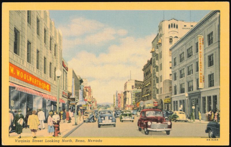 Virginia Street Looking North, Reno, Nevada