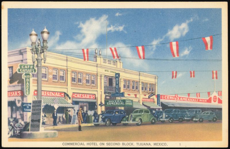 Commercial Hotel on Second Block, Tijuana, Mexico
