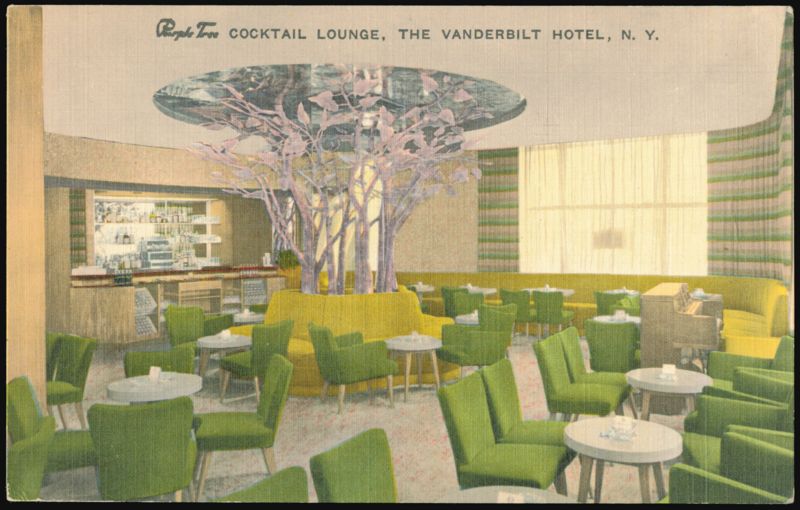 Purple Tree Cocktail Lounge, Vanderbilt Hotel, New York