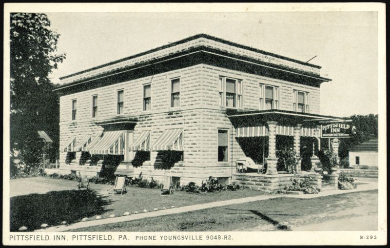 Pittsfield Inn, Anderson Sisters, Pittsfield, PA Pennsylvania