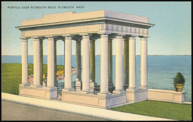 Portico Over Plymouth Rock, Plymouth, Massachusetts