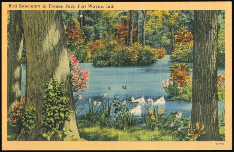 Bird Sanctuary in Franke Park, Fort Wayne, Indiana