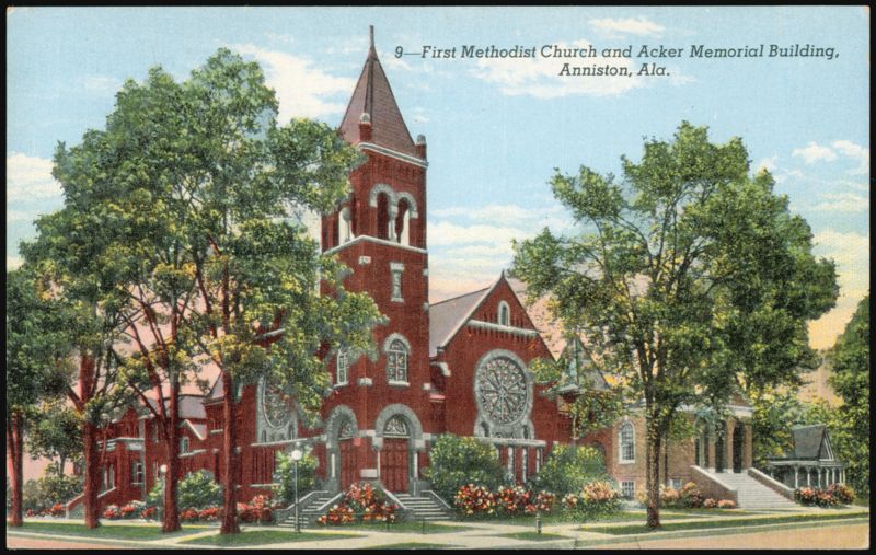 First Methodist Church and Acker Memorial Building Anniston Alabama