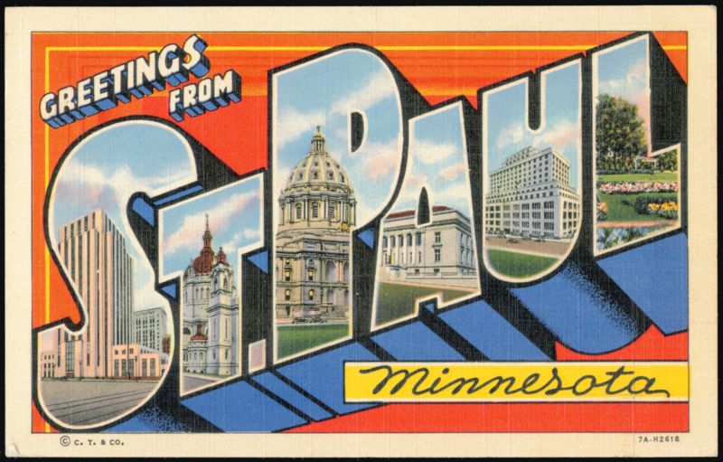 Greetings from St. Paul, Minnesota Large Letter View