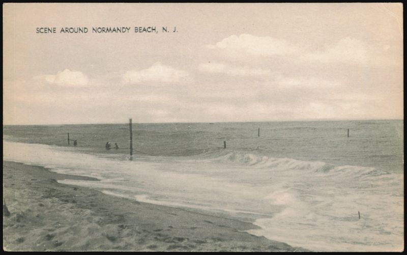 Beach Scene at Normandy Beach, New Jersey Dover Beaches North