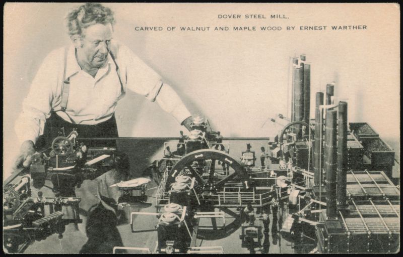 Dover Steel Mill Model Carved by Ernest Warther Sculpture & Carving