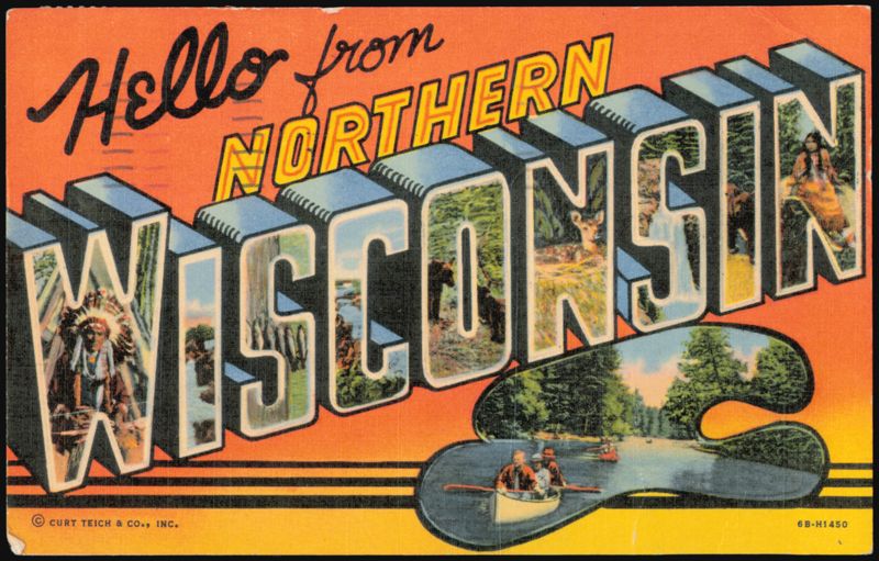 Hello from Northern Wisconsin Large Letter Scenic View Superior