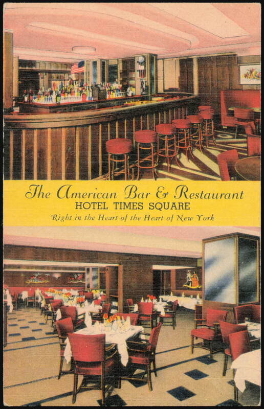The American Bar & Restaurant, Hotel Times Square New York