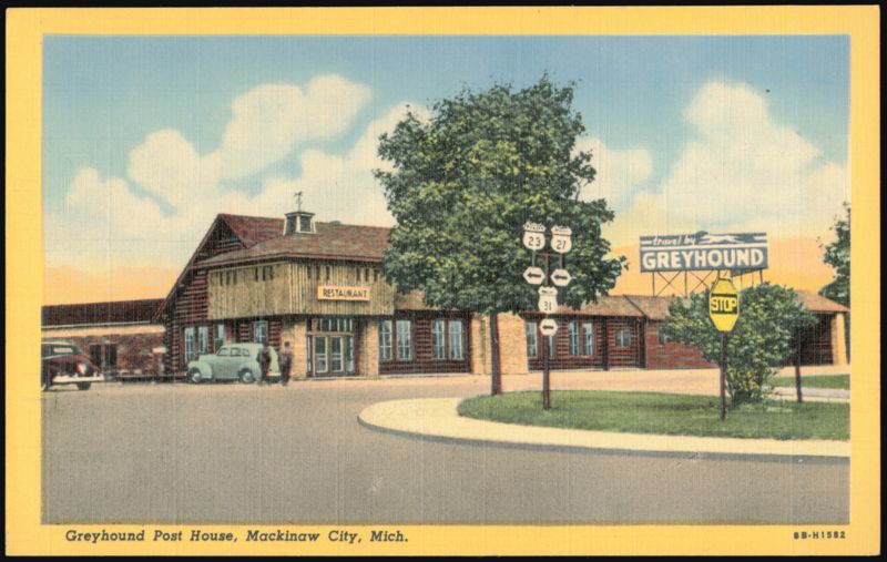 Greyhound Post House, Mackinaw City, Michigan