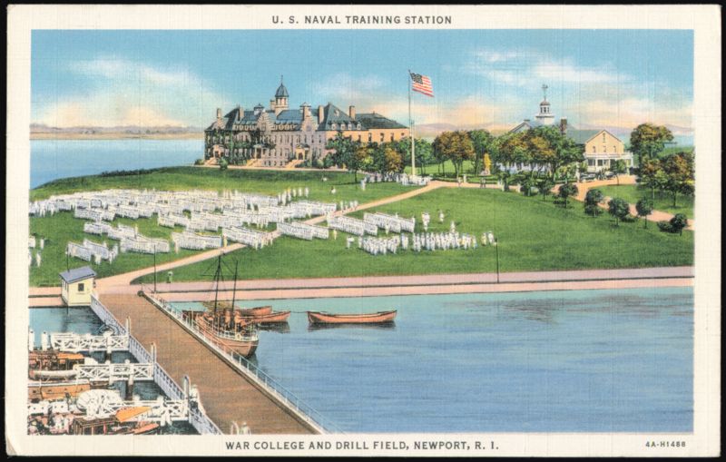 U.S. Naval Training Station, War College and Drill Field Newport Rhode Island