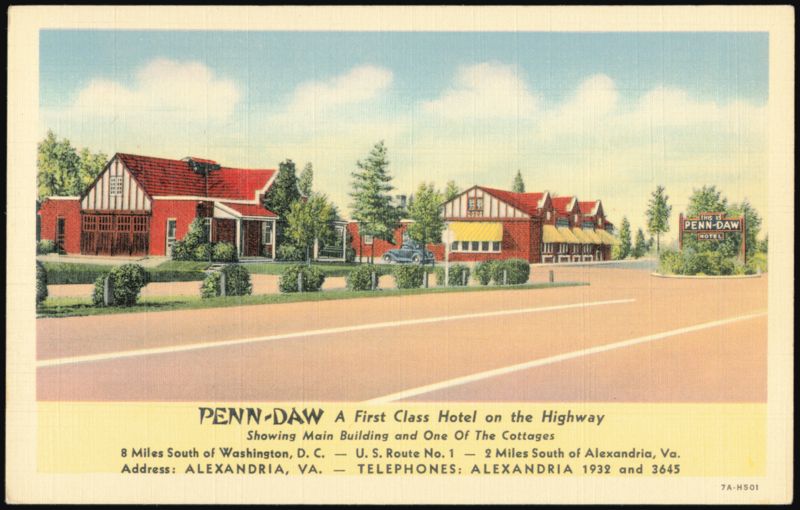 Penn-Daw Hotel, U.S. Route No. 1, Alexandria, Virginia
