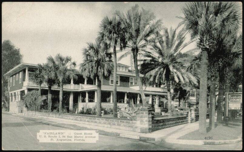 Fairlawn Guest Home, 94 San Marco Avenue St. Augustine Florida