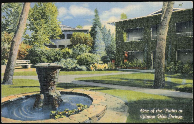 One of the Patios at Gilman Hot Springs, California