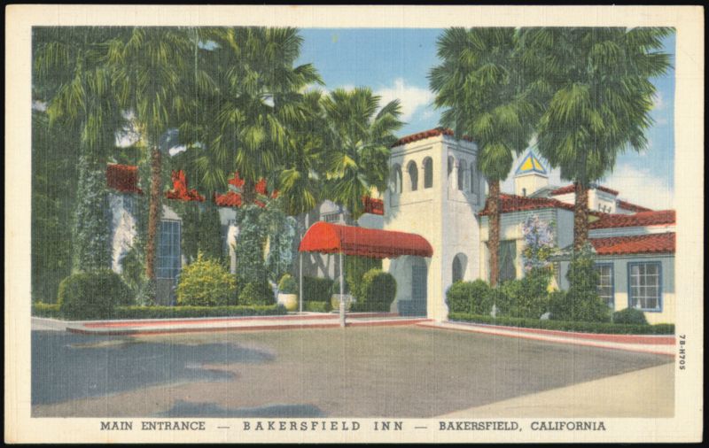 Main Entrance, Bakersfield Inn, California