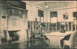 Greenleaf Library Interior, Buck Hill Falls, Pennsylvania Postcard