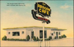 The Aragon Cafe and Drive Inn, Lake Charles, Louisiana Postcard
