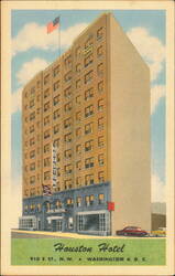 Hotel Houston, 910 E St. N.W., Washington D.C. Postcard