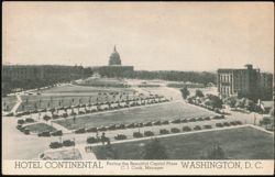 Hotel Continental Facing the Beautiful Capitol Plaza Postcard