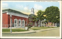 Franklin Academy, First Public School in Mississippi Postcard