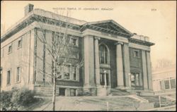 Masonic Temple, St. Johnsbury, Vermont Postcard
