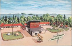 Gateway Motel, 1000 Islands, Gananoque, Ontario, Canada Postcard