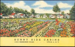 Sunny Side Cabins Postcard