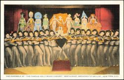 The Ensemble of the Hollywood Cabaret Restaurant, New York Postcard