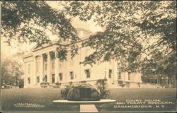 Court House and Treaty Boulder, Canandaigua, New York Postcard