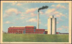 Amalgamated Sugar Co. Factory, Nampa, Idaho Postcard