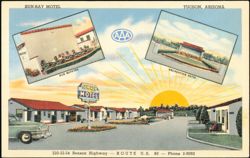 Sun-Ray Motel, Benson Highway, Route U.S. 80 Postcard