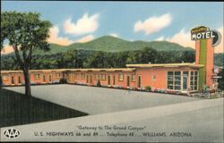 Highlander Motel, Gateway to the Grand Canyon Postcard